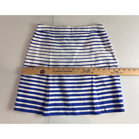 Banana Republic Women's Blue White Stripe Skirt Size 2 - Picture 8 of 10